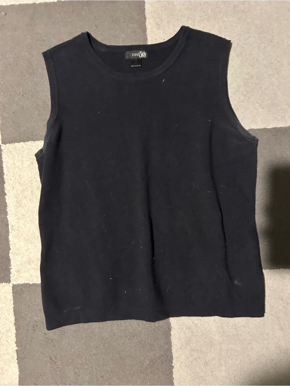 Vintage East 5th Black Knit Tank